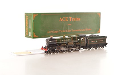 Lot 675 - Ace 0 Gauge modern issue E/7 4-6-0 Loco & Tender GWR lined green Castle Class 'Pendennis Castle'