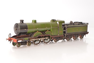 Lot 697 - Bing Gauge 1 4-4-2 Loco & tender GNR (Great Northern Railway) lined green 'Atlantic'