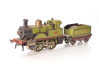 Lot 698 - Bing Gauge 1 0-4-0 Loco & Tender GNR (Great Northern Railway) lined Green