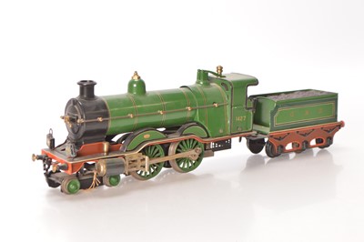 Lot 703 - Marklin gauge 1 4-4-0 Loco & Tender GNR (Great Northern Railway) lined green