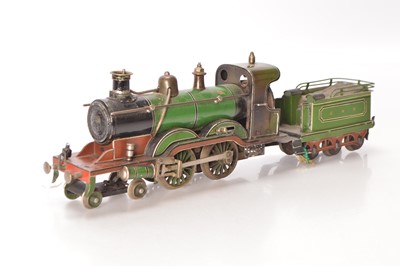Lot 704 - Marklin gauge 1 4-4-0 Loco & Tender GNR (Great Northern Railway) lined green