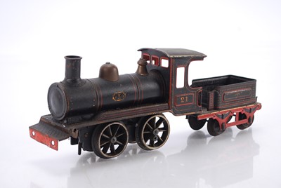 Lot 709 - Bing Gauge 1 0-4-0 Loco & Tender LNWR lined black