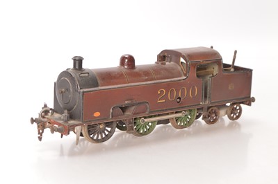 Lot 711 - Marklin Gauge 1 0-6-4 Midland maroon 'Flatiron' Tank Loco