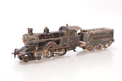Lot 713 - Marklin Gauge 1 4-4-0 Loco & Tender LNWR lined black 'George the Fifth