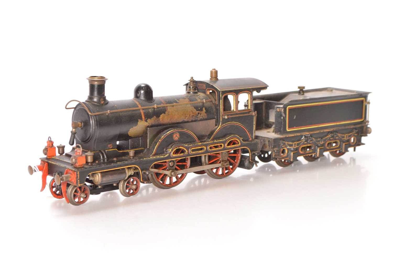 Lot 714 - Carette Gauge 1 4-4-0 Loco & Tender LNWR lined black 'Claud Hamilton' style