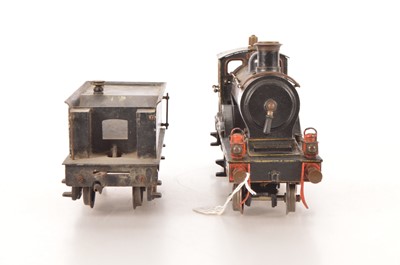 Lot 714 - Carette Gauge 1 4-4-0 Loco & Tender LNWR lined black 'Claud Hamilton' style