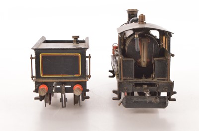 Lot 714 - Carette Gauge 1 4-4-0 Loco & Tender LNWR lined black 'Claud Hamilton' style