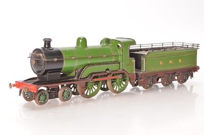 Lot 715 - Bing Gauge 1 4-4-0 Loco & Tender GNR (Great Northern Railway) lined green