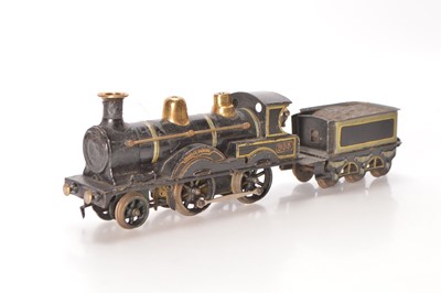 Lot 720 - Marklin Gauge 1 2-4-0 Loco & Tender LNWR black 'Charles Dickens', Circa 1905