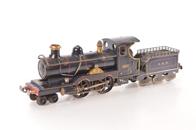 Lot 728 - Marklin Gauge 1 4-4-0 Loco & Tender GER (Great Central railway) blue E1