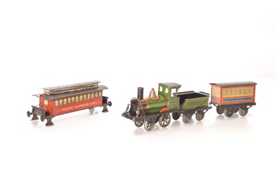 Lot 731 - Issmayer (JAJ) Gauge 1 tinprinted Passenger train set (3)