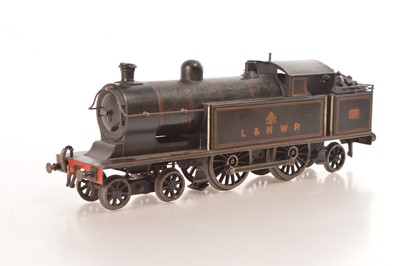 Lot 733 - Bing Gauge 1 4-4-2 L&NWR lined black Atlantic Tank Loco, No.44