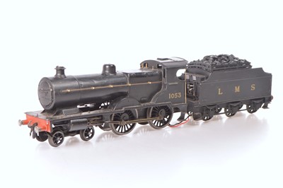 Lot 734 - Unknown make Gauge 1 4-4-0 Loco & Tender LMS black 'Compound'