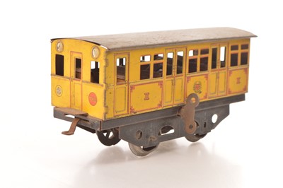 Lot 735 - Carette Gauge 1 0-4-0 Berlin Underground Railway No. 1036 Continental Yellow Clockwork Locomotive