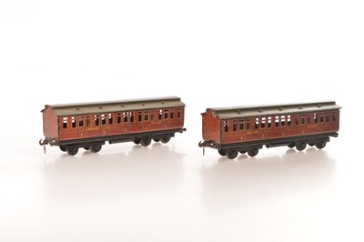 Lot 738 - Carette Gauge 1 pair of Midland clerestory roof midland Passenger coaches (2)
