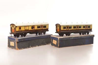 Lot 739 - Bing Gauge 1 pair of LNWR 1921 Series Passenger coaches (2)