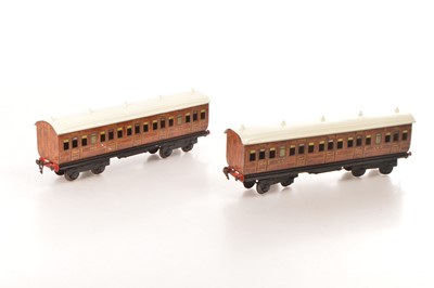 Lot 741 - Marklin Gauge 1 pair of GNR Passenger coaches (2)