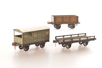 Lot 757 - Carette Gauge 1 Group of Goods wagons (3)