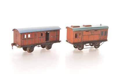 Lot 764 - Marklin Gauge 1 4-wheel GNR Horse box No.809 (2)
