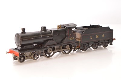 Lot 773 - Scratch/Commercially built Gauge 1 4-4-0 Loco & Tender LMS hand painted and lined black class 2P