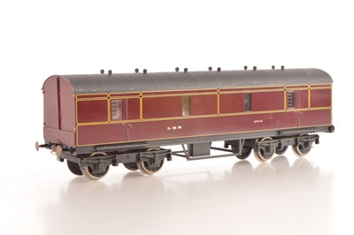 Lot 777 - John Clegg or similar Gauge 1 LMS D1870 42ft Luggage and Parcels Van No. 37714