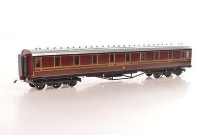 Lot 779 - Gauge 1 LMS 12 wheel gangwayed Sleeping Car No. 3341