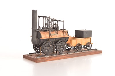 Lot 816 - Precision Steam Models Ltd 3 1/2" Inch Gauge Stockton & Darlington Railway "Locomotion" 0-4-0 Plinthed Static Model