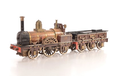 Lot 835 - 3 1/2" Inch Gauge LBSC "Jenny Lind" 2-2-2 Live Steam Coal Fired Locomotive & Tender