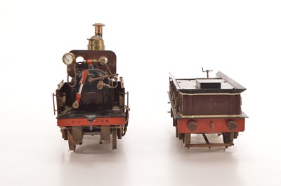Lot 835 - 3 1/2" Inch Gauge LBSC "Jenny Lind" 2-2-2 Live Steam Coal Fired Locomotive & Tender
