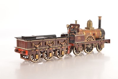 Lot 835 - 3 1/2" Inch Gauge LBSC "Jenny Lind" 2-2-2 Live Steam Coal Fired Locomotive & Tender