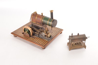 Lot 843 - A live steam horizontal engine & boiler (2)