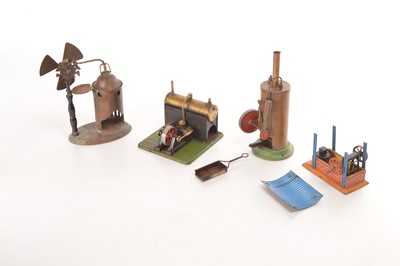 Lot 846 - Burnac SEL & others Stationary live steam Engines (4)