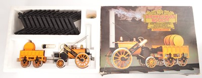 Lot 848 - Hornby 3 1/2" Gauge Live Steam Stephenson's  Rocket Set G100
