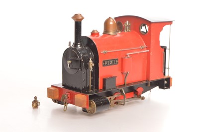 Lot 850 - A Freelance Live Steam SM32 0 Gauge 0-4-0 Saddle Tank Locomotive "Pixie"