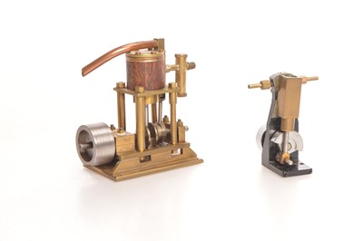 Lot 855 - Live steam vertical engines (2)