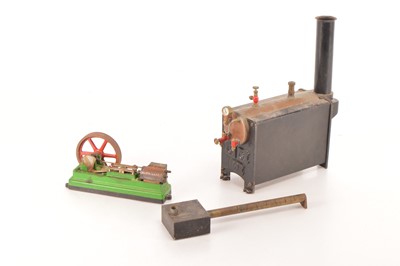 Lot 856 - Stuart Turner Live Steam Boiler & Horizontal Engine (2)