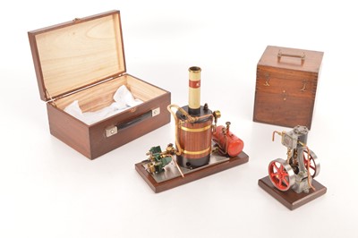 Lot 857 - Cheddar Or Similar Live Steam Vertical Steam Plant & Stuart Vertical Engine (2)