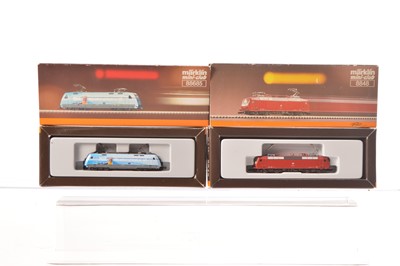 Lot 27 - Marklin Mini-Club Z Gauge German  Electric Locomotives (2)