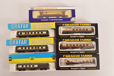 Lot 35 - N Gauge Diesel Pullman Locomotive and Pullman Coaches (7)