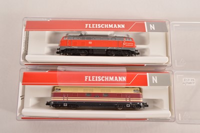 Lot 59 - Fleischmann  N Gauge German Diesel Locomotives (2)