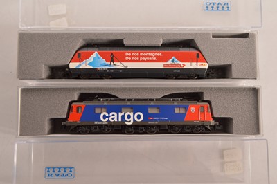 Lot 61 - Kato N Gauge Swiss Electric Locomotives (2)