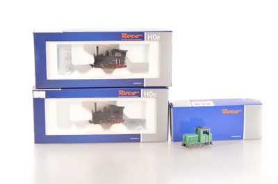 Lot 87 - Roco H0e  Gauge German Steam and Diesel Tank Locomotives (3)