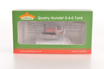 Lot 99 - Bachmann Narrow Gauge 009 Quarry Hunslet Steam Tank Locomotive