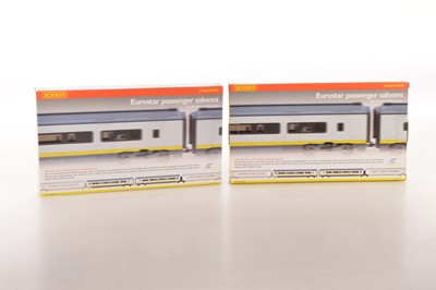 Lot 192 - Two Hornby (China) 00 Gauge boxed R4013 Eurostar Passenger Saloons Coach Packs (2 packs)