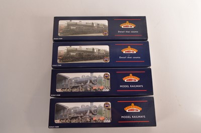 Lot 230 - Bachmann 00 Gauge boxed BR black and green and LMS crimson Crab and Ivatt 2-6-0 Steam Locomotives and Tenders (4)