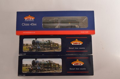 Lot 234 - Bachmann 00 Gauge boxed GWR and BR green and black Class 43xx 2-6-0 Steam Locomotives and Tenders (3)