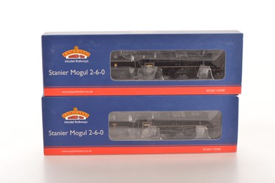 Lot 262 - Bachmann 00 gauge boxed  BR black Stanier Mogul 2-6-0 Locomotive and tenders (2)
