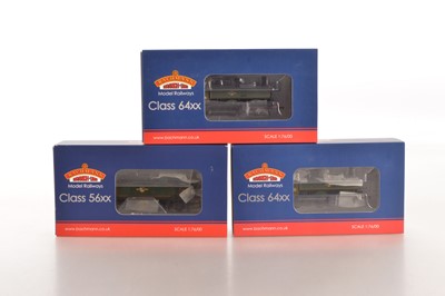 Lot 263 - Bachmann 00 gauge boxed BR green Class 64XX 0-6-0 Pannier Tanks and Class 56XX 0-6-2 Tank Locomotives (3)