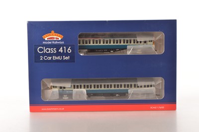 Lot 276 - Bachmann 00 gauge boxed 31-377 BR Network South East blue and grey Class 416 2EPB EMU 6238 2-Car set