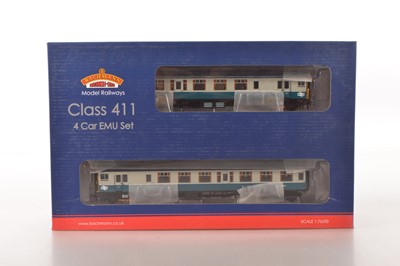 Lot 278 - Bachmann 00 gauge boxed 31-427B BR blue and grey Class 411 CEP 4-Car EMU 7106